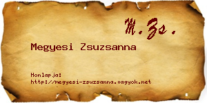 Megyesi Zsuzsanna névjegykártya
